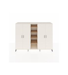 Hyperion Dolap 12 Raflı 4 Kapaklı 220x44x163 Aytaşı-Aytaşı/Çam
