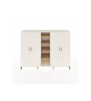 Hyperion Dolap 12 Raflı 4 Kapaklı 220x44x163 Aytaşı-Aytaşı/Çam