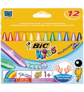 Bic Pastel Boya Plastidecor Karton Kutu Üçgen 12 Lİ 829773