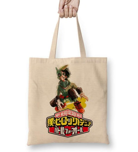 My Hero Academia Beyaz Naruto Miyazaki One Piece Anime Bez Çanta Uzun Saplı