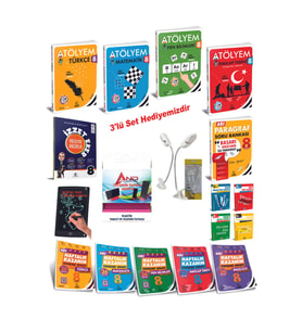 Arı Yayıncılık 2024-2025 Müfredat 8 Sınıf Tüm Dersler Atölyem + Defter Serisi Elit Platinum Paket (Çok Renkli)