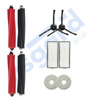 Roborock Q Revo Master Uyumlu 2 Ana Fırça 2 Yan Fırça 2 Filtre 2 Mop