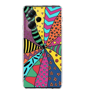 PrintiFy Xiaomi Poco X5 Pro ile Uyumlu 1mm Slim Fit Retro Renkler 4 Baskılı Şeffaf  Kılıf