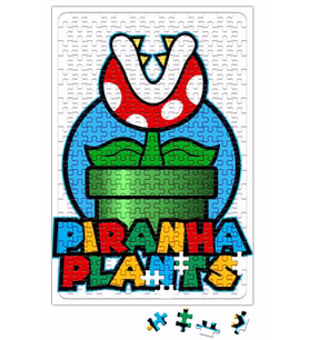 Süper Mario Piranha Planta Puzzle 240 Parça Yapboz