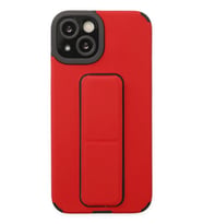 iPhone 14 Plus Kılıf Mega Standlı Silikon - Kırmızı