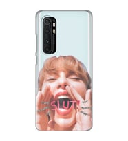 Xiaomi Mi Note 10 LITE Uyumlu Taylor Swift Tasarımlı Şeffaf Telefon Kılıfı