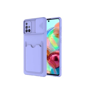 Samsung Galaxy A71 Uyumlu Kılıf Zore Kartix Kapak (Lacivert)