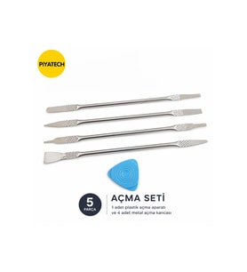 5 Parça Profesyonel Metal Açma Kanca Seti – Telefon, Tablet ve Laptop Tamiri