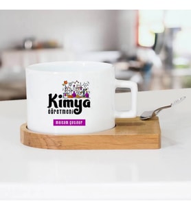 Kişiye Özel Kimya Öğretmeni Temalı Çay Fincanı