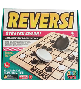 Reversi Ahşap Orta Boy Strateji Aile Zeka ve Eğlence Oyunu