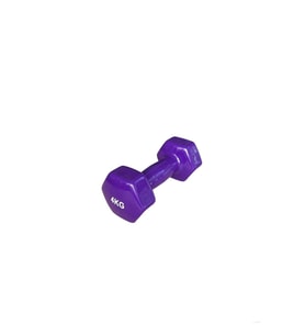 CKSpor  4 kg Köşeli Vinly Dambıl Kaymaz Özel Kaplama Ergonomik Dambıl 1 Adet