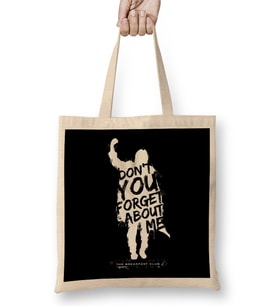 Breakfast Club Don't You Forget About Me Text Bez Çanta Uzun Saplı