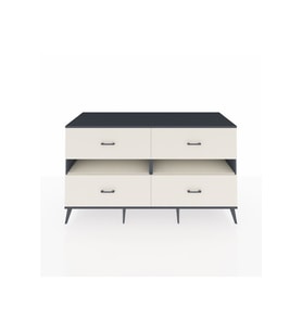 Kronos Konsol 2 Raflı 4 Çekmeceli  176x59x99 Antrasit-Aytaşı