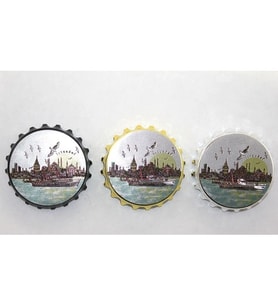 Dodes İstanbul Temalı Gazoz Kapağı Magnet - Model 1