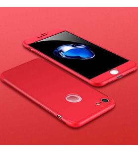 Apple iPhone 7 Kılıf Zore Ays Full Koruma Kılıf (Kırmızı)