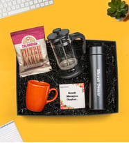 Kişiye Özel Dijital Termos, French Press, Kupa ve Filtre Kahve Hediye Seti