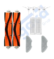 Xiaomi Mop 2 Pro (MJST1SHW) -Mop 2 Lite Uyumlu 2 Ana Fırça 4 Yan Fırça 2 Filtre 2 Mop PKT-iasgf0000348