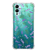 PrintiFy İnfinix Hot 12 Play Uyumlu Water Color 3 Baskılı Şeffaf Köşe Korumalı Antişok Kılıf