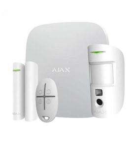 AJAX Hub kit/StarterKit Plus 25 Bölge GSM+GPRS Kablosuz Alarm Seti KeyPad YOK BEYAZ