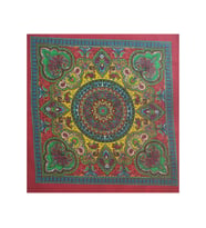 BHANDANA Mandala Kırmızı Kare Bandana