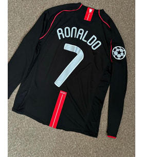 Manchester Unıted Cristiona Ronaldo Uzun Kol 2008 Moscow Ligi siyah Yetişkin Forması h