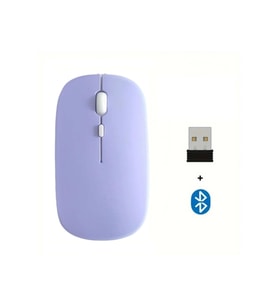 Tablet Telefon Laptop Windows Uyumlu Kablosuz Şarjlı Slim Renkli Bluetooth Mouse Fare