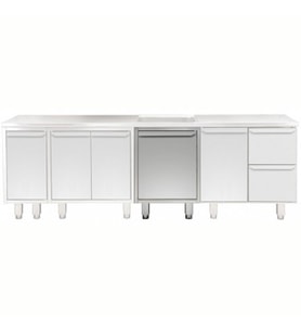 Electrolux Professional Evyeli Üst Tabla Altı İçin Dolap, Çarpar Kapılı TELP6