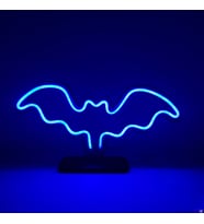 Destina Ahşap Yarasa Temalı Neon Led Gece Lambası- Yarasa Temalı Neon Led Masa Lambası - 29cm *13 cm