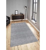 Dijital Baskılı Yıkanabilir Kaymaz Modern Renkli Salon Halısı Mutfak Halısı Yolluk ND-HY-1248 (Gri)