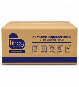 Linay Ultra Soft Z Katlama Dispenser Havlu 2 Katlı 200 Yaprak 12 Paket