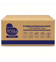 Linay Ultra Soft Z Katlama Dispenser Havlu 2 Katlı 200 Yaprak 12 Paket