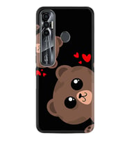 Tecno Spark 6 6 Go 8C 8 Pro 7 7 Spark 9 Pro Kılıf Desemli Silikon Love Animals 1780