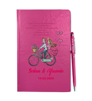 Sevgililer Gününe Özel Pembe Defter Kalem & Hediye Seti 10