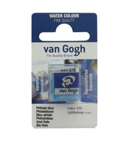 Talens Van Gogh 1/2 Tablet Sulu Boya 570 Phthalo Blue 