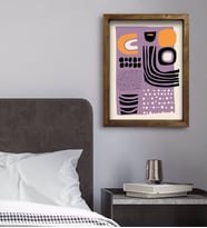 BK Gift Yatak Odası Konseptli Doğal Masif Ahşap Çerçeveli Tablo 45x65cm-61