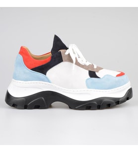 Yüksek Taban Kadın Sneakers (Bej)