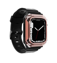 Lexroo Watch 7 45mm KRD-88 Sert PC Kasa Koruyuculu Silikon Kordon - Rose Gold