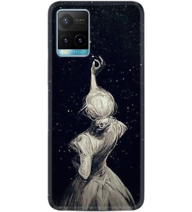 Vivo Y33s Kılıf Resimli Desenli Baskılı Silikon Kılıf Star Woman 1332