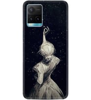 Vivo Y33s Kılıf Resimli Desenli Baskılı Silikon Kılıf Star Woman 1332