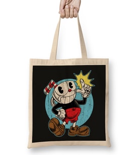 Cuphead 09 Bez Çanta Uzun Saplı