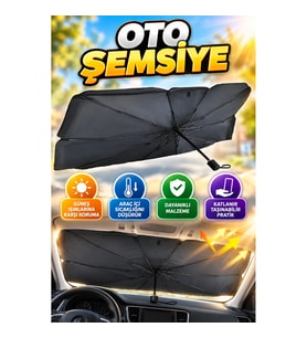Hyundai i20, Seat Arona, Toyota Aygo, Nissan Micra, Peugeot 2008 Uyumlu Şemsiye Tipi Oto Güneşlik –