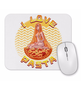 I Love Pasta Mouse Pad