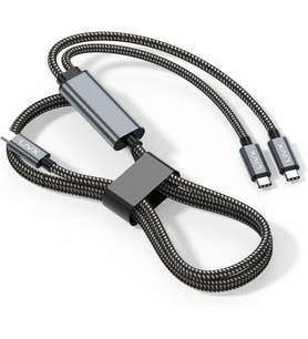 100W Çift Uçlu Type-C PD Şarj ve Veri Kablosu – E-Mark Chip, 1,5 Metre, Çift Cihaz Şarj Desteği (2)