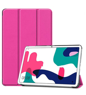 Lexroo Huawei MatePad 10.4 Smart Cover Standlı 1-1 Kılıf - Pembe