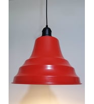RİOLİGHT RETRO KIRMIZI İÇİ GOLD TEKLİ METAL SARKIT ÇAP: 27CM (Siyah)