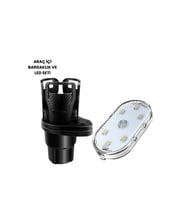 Bardak Tutucu Ve Manyetik Led Ambiyans Işığı 2’Li Set