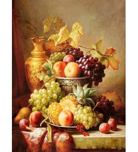 Natürmort Sayılarla Boyama Seti 50x65 cm (Tuvale Gerili) - Womb Hobby