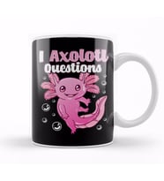Cute & Funny I Axolotl Questions Pun Walking Fish Kupa Bardak Porselen