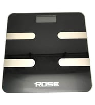 Rose RB-201 Akıllı Yağ Ölçer Dijital Tartı - Siyah