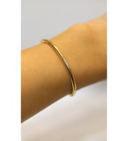 14 Ayar Altın Unisex Balık Sırtı Bileklik